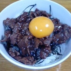 簡単！肉丼